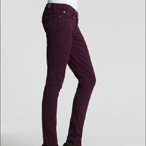 7 For All Mankind Mid-Rise Skinny - Deep Purple